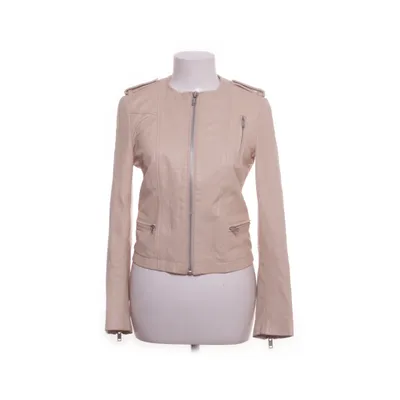 Veste en cuir (Beige) de Mango Cuir, Polyester