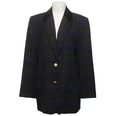 Blazer (Blue, Green) from Valerie Stevens Acetate, Polyamide, Wool