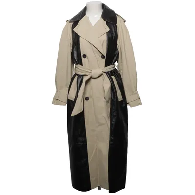 Trenchcoat (Beige, Sort) fra ASOS Design Bomuld, Polyamid, Polyester, Polyurethan