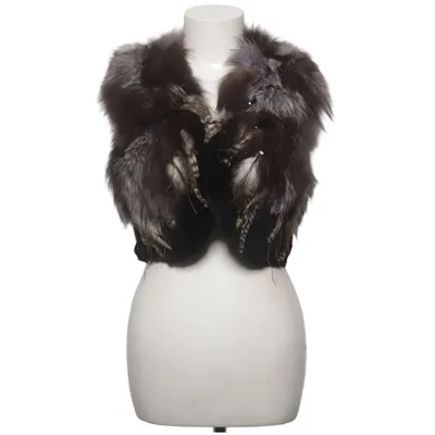 Fur vest (Feather Fur Vest) from This is Who I Am Fox fur, Polyester