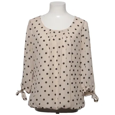 Blouse (Beige, Black) from Dressbarn Polyester
