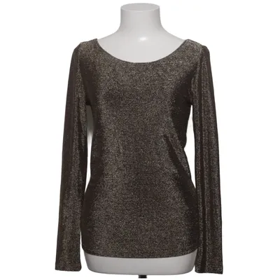 Long sleeve T-shirt (Gold) from Soaked in Luxury Elastane, Metallic fiber, Polyester, Viscose