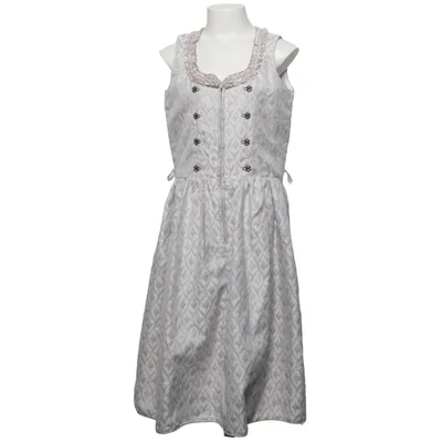 Dirndl (Wit) van Herzglúck Katoen, Polyester