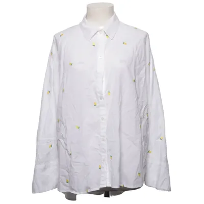 Chemise (Blanc, Jaune) de ONLY Blue Denim Coton