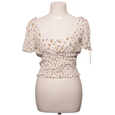 Crop top (Vit, Flerfärgad) från May Bomull, Viskos