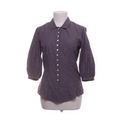 Skjorta (Vit, Lila) från The Shirt Factory Polyester, Viskos