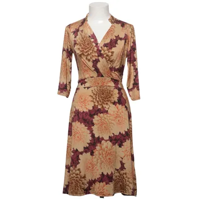 Wrap dress (Yellow, Brown, Multicolored) from Stockholms Klänningsfabrik Elastane, Polyester