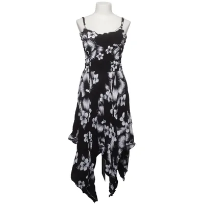 Dress (Black, White) from Rayon