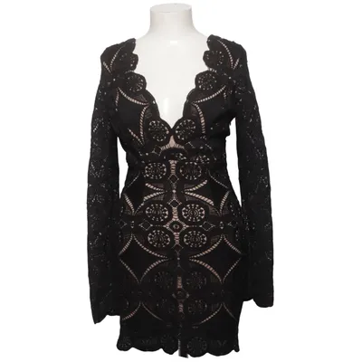Robe de cocktail (Noir, Beige) de Love Triangle Élasthane, Polyester