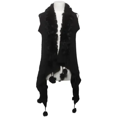 Gilet (Noir) de Just Addict Acrylique, Mohair, Laine