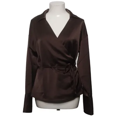 Slå-om bluse (Brun) fra Gina Tricot Genanvendt polyester