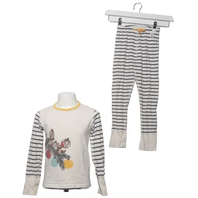 Pyjama (Beige, Bleu) de Disney x Polarn O. Pyret Élasthane, Coton biologique