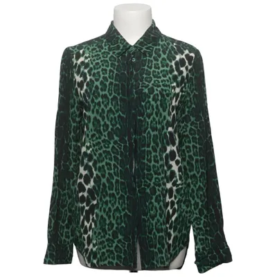 Bluse (Grün, Schwarz, Weiß) von Fall Winter Spring Summer Seide