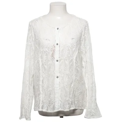 Blouse (Blanc) de Qúe Coton, Polyamide, Polyester