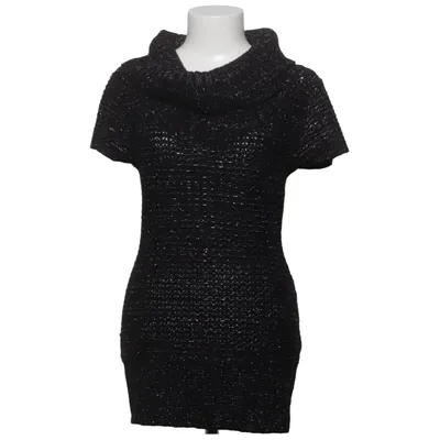 Tunique (Noir, Argent) de Blind Date Casual Acrylique, Fibre métallique