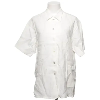 Chemise à manches courtes (Blanc) de Woman Collection H&M Lin