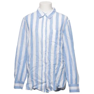 Shirt (Blauw, Wit) van H&M Linnen