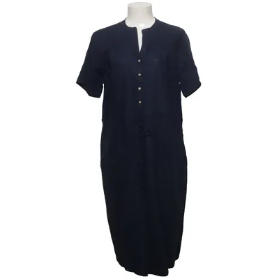 Wrap dress (Blue) from Esmara Linen, Viscose