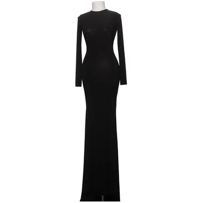Robe longue (Noir) de Club London Élasthane, Polyester