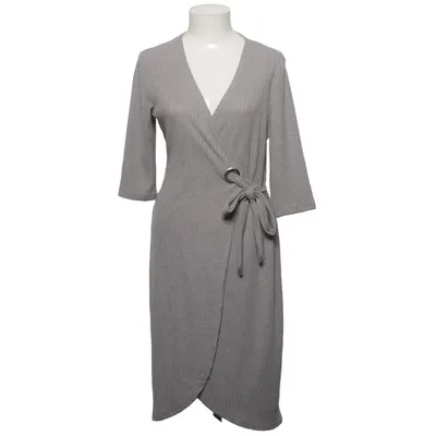 Wrap dress (Gray) from Anna Ellis Elastane, Polyester