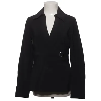 Wikkelblouse (Zwart) van Karen Millen Elastaan, Polyamide