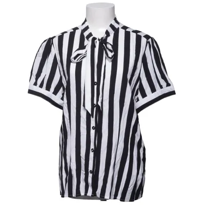 Chemise à manches courtes (Noir, Blanc) de Hell Bunny Viscose