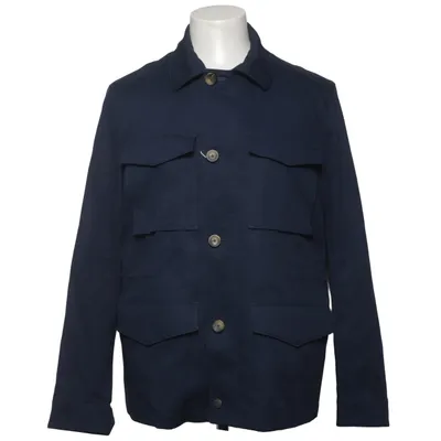 Safarijakke (Blå) fra Mango Man Bomuld, Lyocell, Polyester