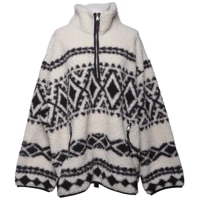 Fleece trui (Wit, Meerkleurig) van H&M Polyester