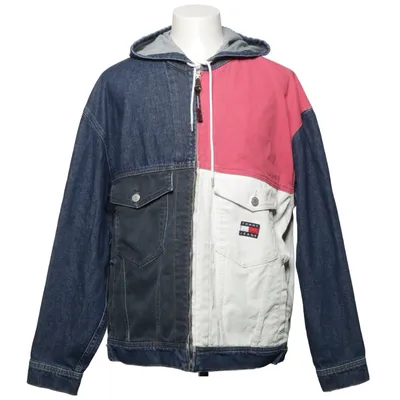 Denimjakke (Blå, Rød, Hvid) fra Tommy Hilfiger Jeans Bomuld