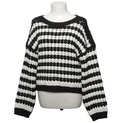 Sweater (Sort, Hvid) fra Lindex Bomuld, Polyester