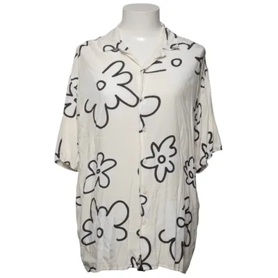 Kortærmet skjorte (Hvid, Sort) fra Redefined Rebel Viscose
