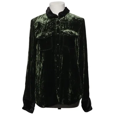 Shirt (Green) from Gold Hawk Polyester, Silk, Viscose