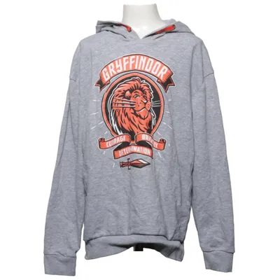 Huvtröja (Grå, Röd, Svart) från Harry Potter Bomull, Polyester, Viskos