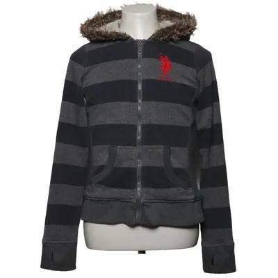 Hættetrøje (Grå, Blå) fra U.S. Polo Assn. Polyester