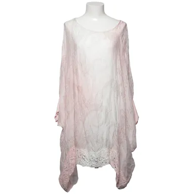 Haut (Rose, Blanc) de Mirelle Élasthane, Soie, Viscose