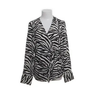 Wikkelblouse (Zwart, Meerkleurig) van H&M Modern Classic Polyester