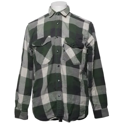 Flannel skjorte (Grøn, Hvid, Sort) fra Station
