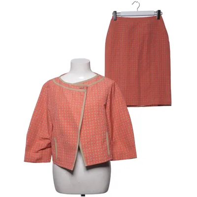 Skirt suit (Orange, Beige) from Laurèl Acetate, Cotton, Polyester, Viscose