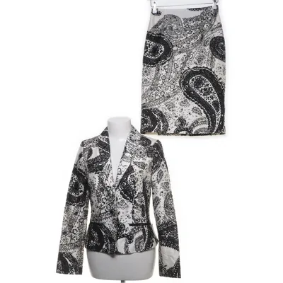 Skirt suit (White, Black, Multicolored) from Barbara Schwarzer Silk
