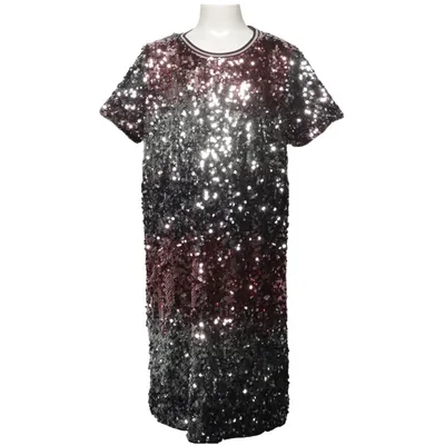 Klänning (Rosa, Svart, Silverfärgad, Flerfärgad) från Lindex Kids Elastan, Polyamid, Polyester, Viskos