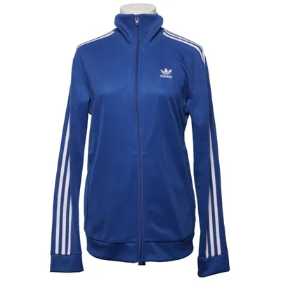Träningsjacka (Blå, Vit) från Adidas Originals Bomull, Elastan, Polyester