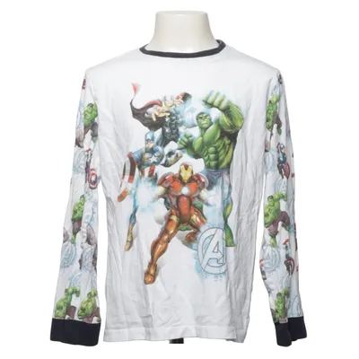 T-shirt à manches longues (Blanc, Multicolore) de Marvel Avengers Coton