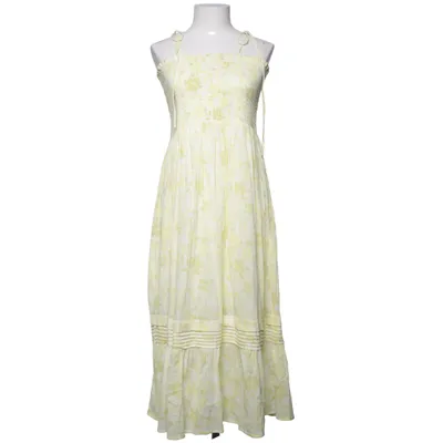 Maxi jurk (Geel, Wit) van Riani Katoen, Viscose