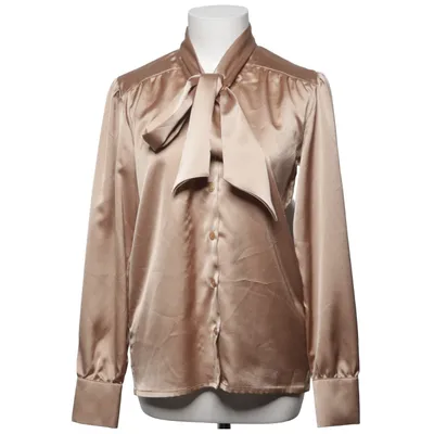 Pussy bow blouse (Beige) from Veronica Virta