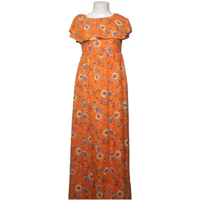 Robe longue (Orange, Jaune, Noir) de Peacocks