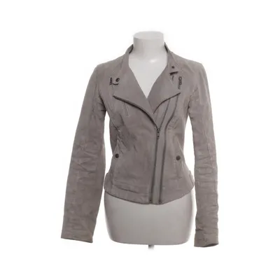 Leren jack (Grijs) van Vero Moda Leer, Polyester