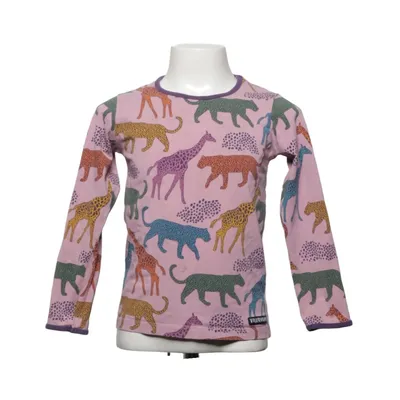 Långärmad t-shirt (Rosa, Flerfärgad) från Villervalla Elastan, Ekologisk bomull