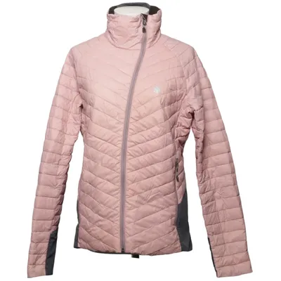 Down jacket (Pink, Gray) from Áhkká Outdoor Down, Elastane, Feather, Polyamide, Polyester