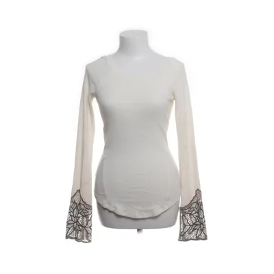 Top (White, Beige) from Free People Cotton, Elastane, Polyester
