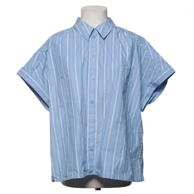 Short sleeve shirt (Blue, White) from COS Cotton